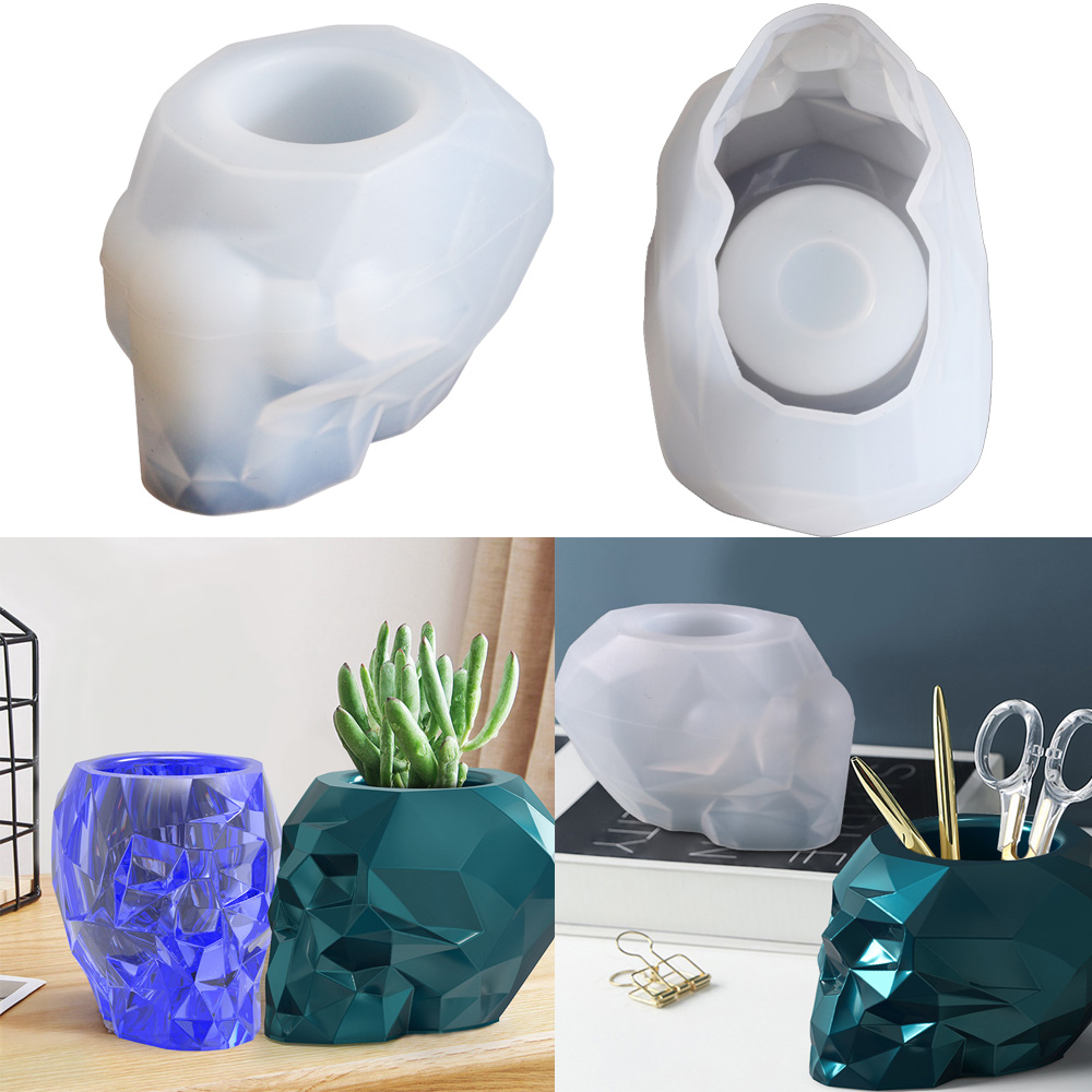 Resin Craft Ideas - DIY คริสตัลอีพ็อกซี่เรซินแม่พิมพ์เทียนน้ำมันหอมระเหยทรงกระบอกกรวยเทียนลูกตุ้มเครื่องประดับตกแต่งซิลิโคนแม่พิมพ์
