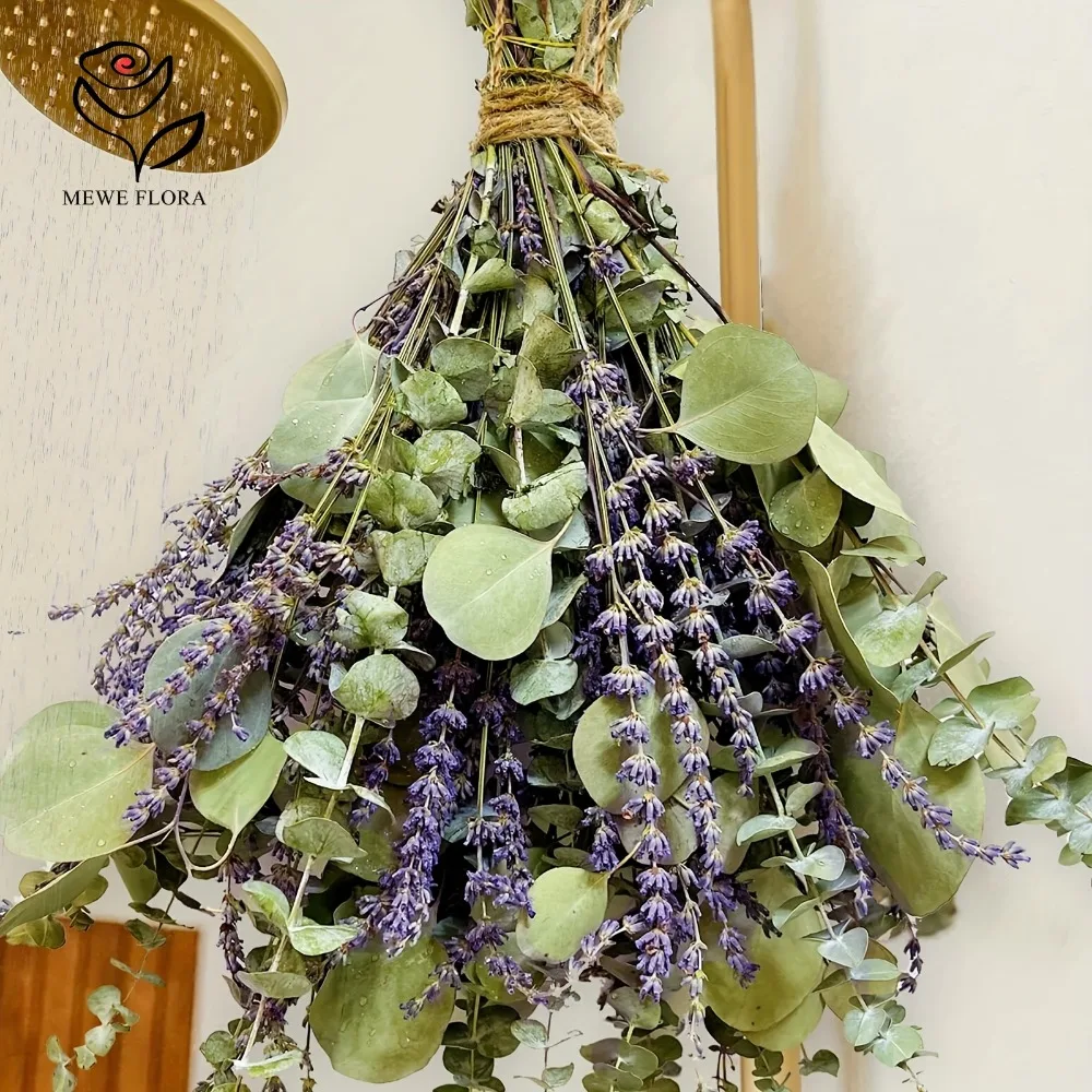 Dried Flower Bulk - 30 ชิ้นดอกไม้แห้ง Preserved Eucalyptus ใบตกแต่งห้องนั่งเล่นประดิษฐ์พืชลาเวนเดอร์งานแต่งงานตกแต่ง Photo