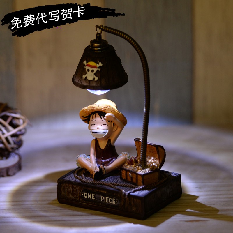 Resin Craft Ideas - โคมไฟตั้งโต๊ะอนิเมะวันพีซ โทนี่ โทนี่ ช็อปเปอร์ โคมไฟเรซิ่นตกแต่ง สำหรับห้องนอน