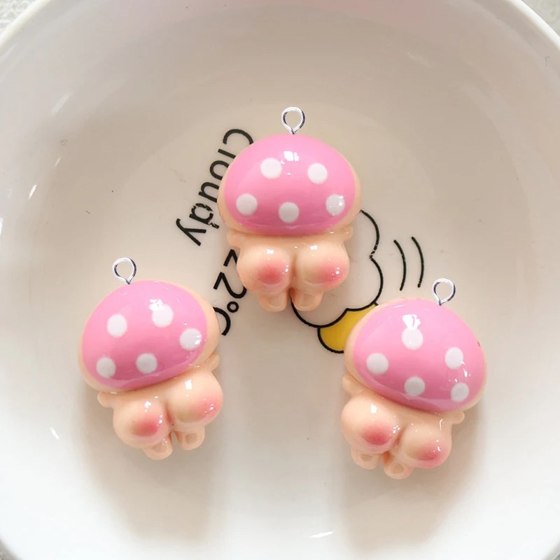 จี้เรซินรูปเห็ดเงางาม 10 ชิ้น  - Resin Crafts Diy บทวิจารณ์และราคา