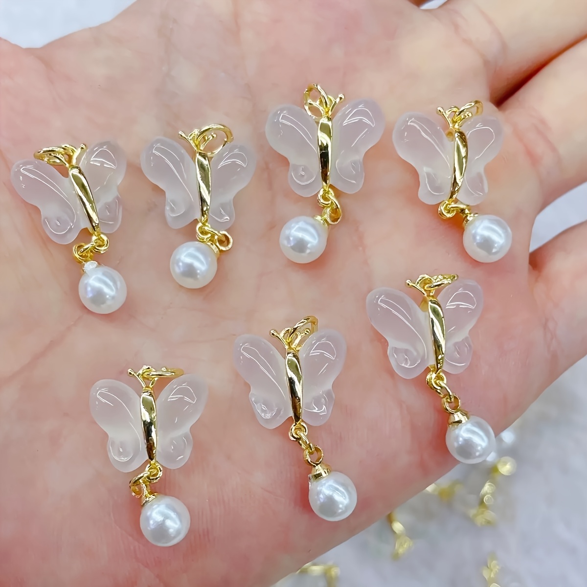 จี้แก้วรูปผีเสื้อสไตล์เรโทร 1  - Resin Crafts Diy บทวิจารณ์และราคา