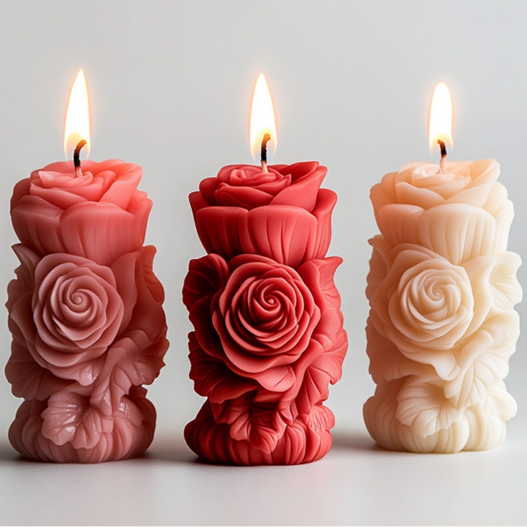 แม่พิมพ์ซิลิโคนรูปดอกกุหลาบ 3  - Resin Craft Ideas บทวิจารณ์และราคา