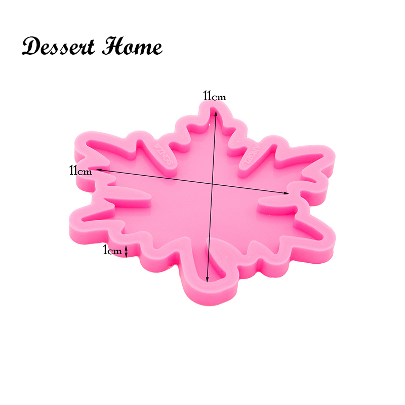 DY0758 Bright Maple Leafเรซิ่น - Geode Mold Silicone บทวิจารณ์และราคา