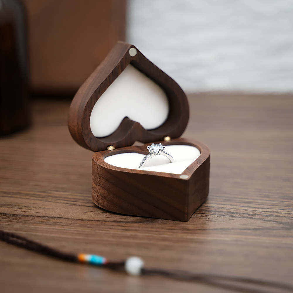 กล่องใส่แหวนสำหรับพิธีแต่งงาน  - Wood Ring Blank บทวิจารณ์และราคา