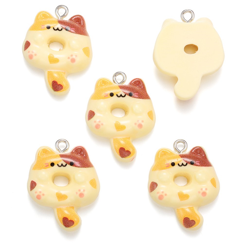 ชาร์มเรซิ่นรูปแมวการ์ตูนน่ารัก - Resin Crafts Diy บทวิจารณ์และราคา