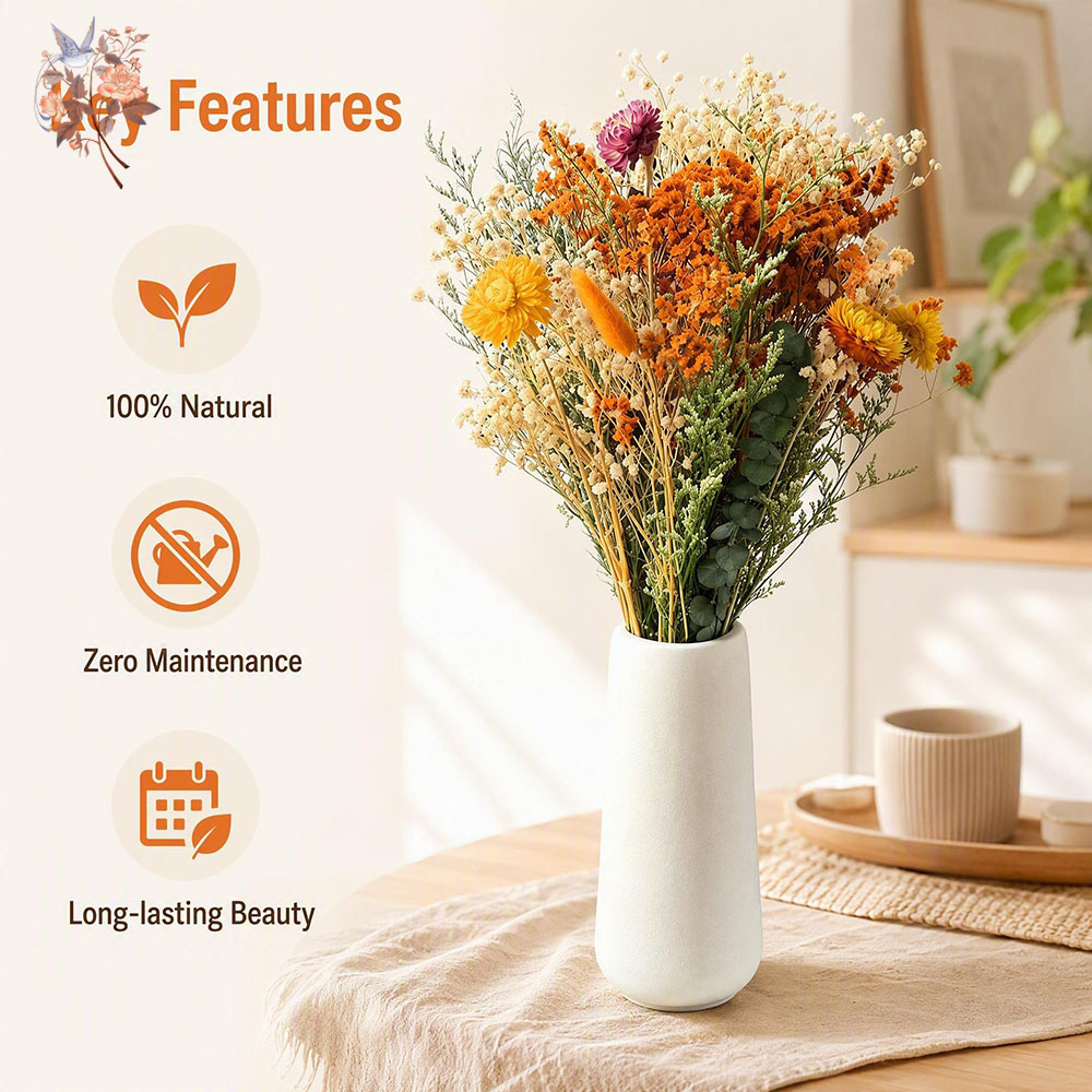 ช่อดอกไม้แห้งฤดูใบไม้ร่วง หญ้า - Dried Flower Bulk บทวิจารณ์และราคา