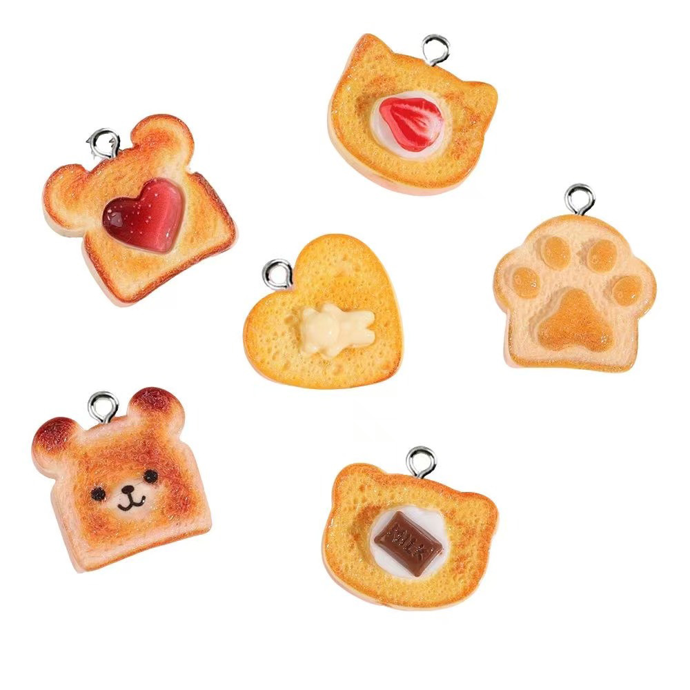 ชาร์มเรซิ่นรูปขนมปังปิ้งรูปหัว - Resin Craft Projects บทวิจารณ์และราคา