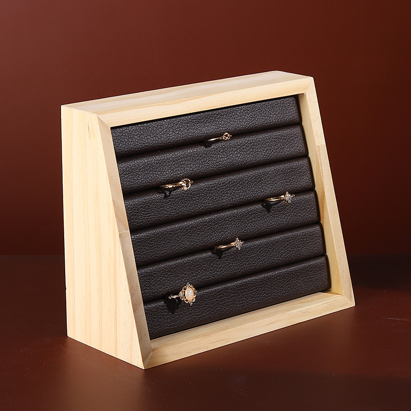 1ชิ้นถาดไม้โชว์เครื่องประดับจี - Wood Ring Blank บทวิจารณ์และราคา