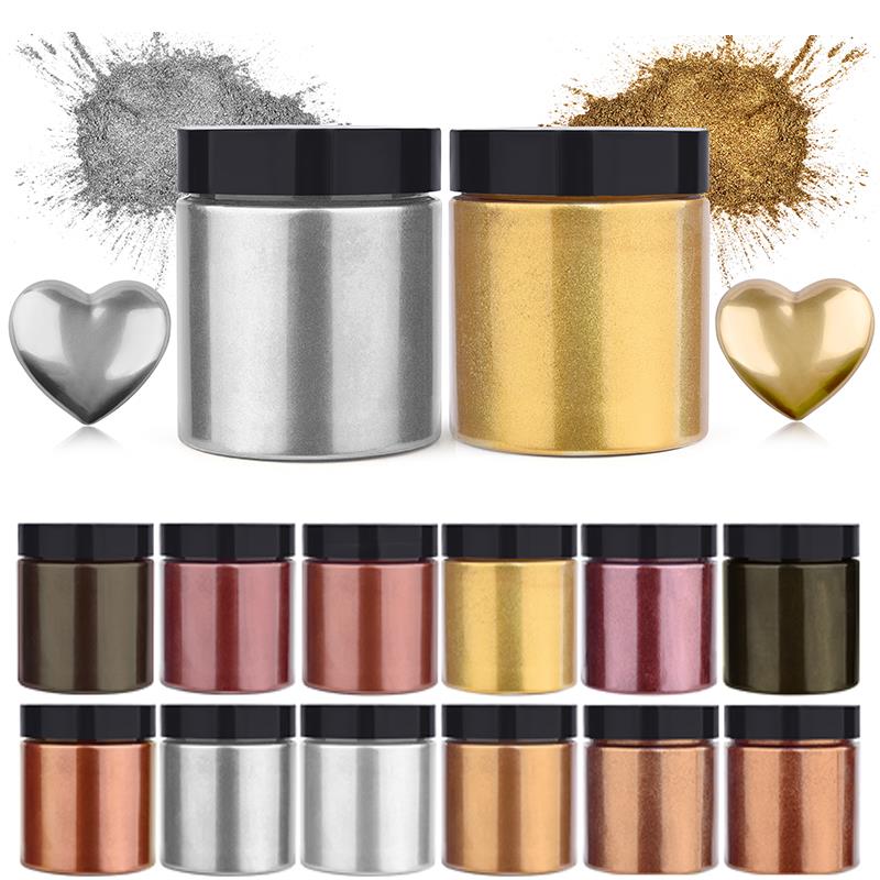 เม็ดสีเงินประกายเมทัลลิก50กรัม - Resin Craft Supplies บทวิจารณ์และราคา