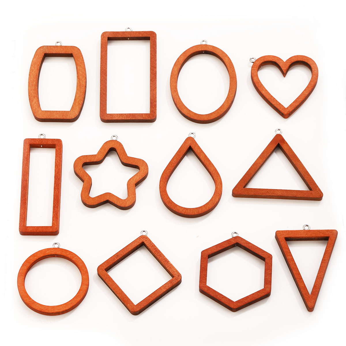 จี้รูปทรงเรขาคณิตไม้รูปสามเหลี - Resin Craft Projects บทวิจารณ์และราคา
